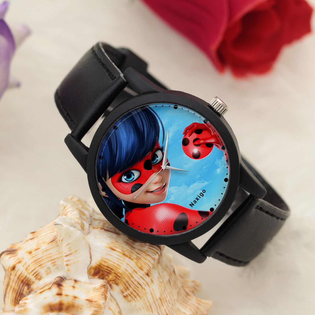 ساعت مچی عقربه ای ناکسیگو طرح Ladybug کد LF4198 -  - 3