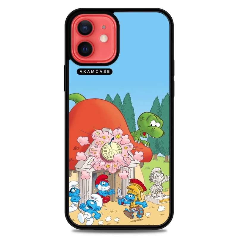 کاور آکام مدل AMC-WA12-SMURFS-6 مناسب برای گوشی موبایل اپل iPhone 12