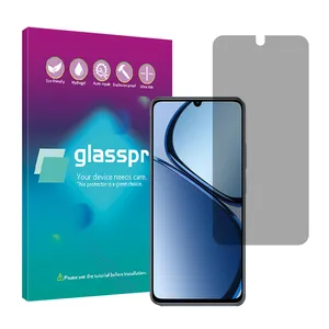 Glass Pro Resistant model privacy Screen protector suitable for Realme C63 mobile phone