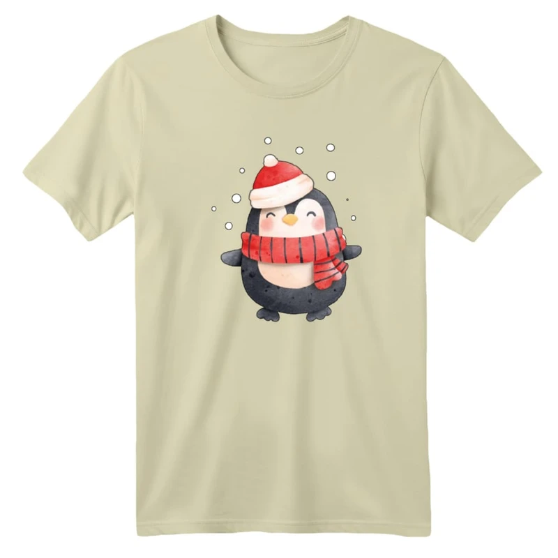 تی شرت آستین کوتاه بچگانه مدل پنگوئن کد ۹