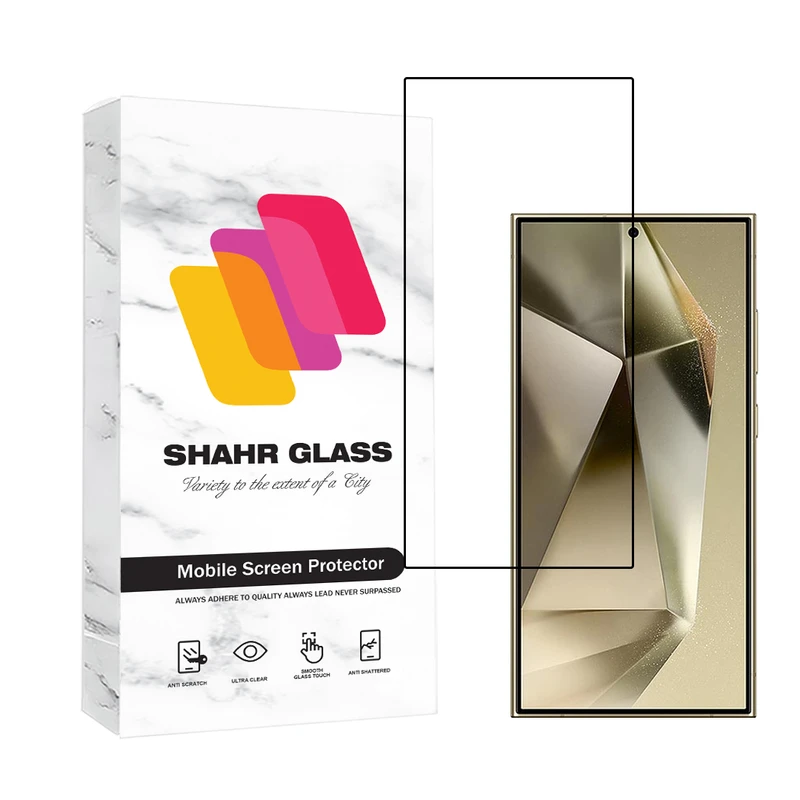 محافظ صفحه نمایش شهر گلس مدل EDGNWSH مناسب برای گوشی موبایل سامسونگ Galaxy S24 Ultra 5G
