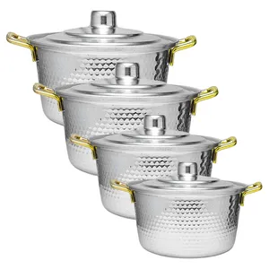 سرویس قابلمه روحی ۸ پارچه مدل چکشی کد S24