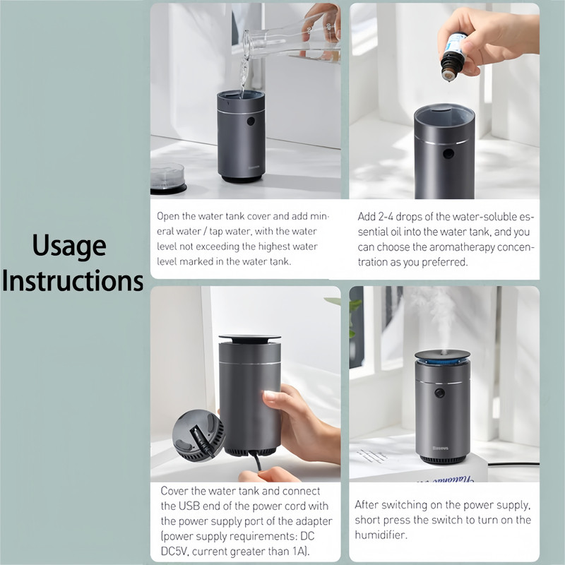 دستگاه بخور و رطوبت ساز سرد بیسوس مدل BS-0-G