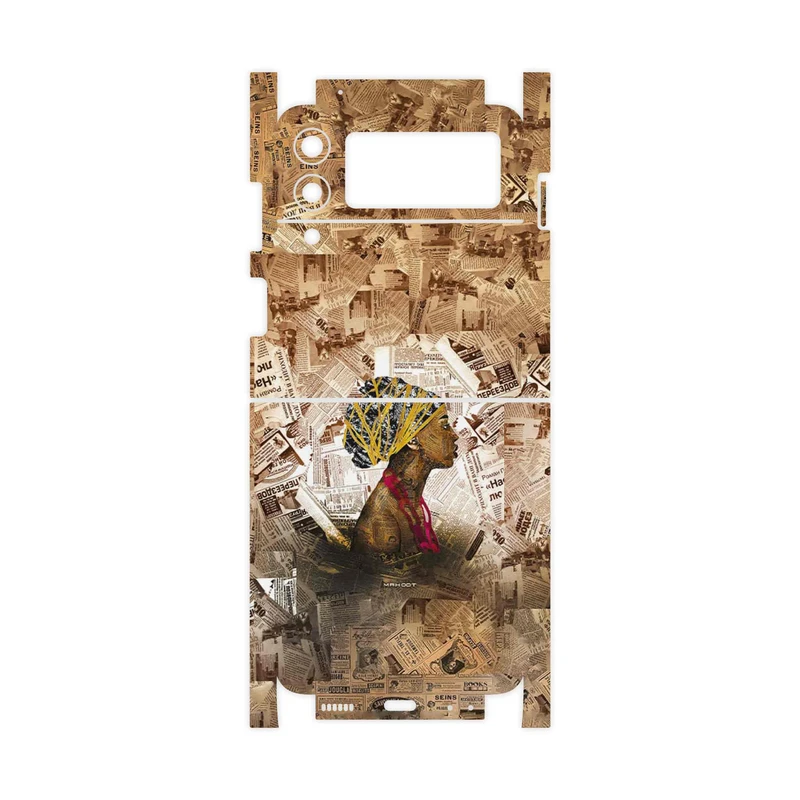 برچسب پوششی ماهوت مدل Collage of African Women-FullSkin مناسب برای گوشی موبایل سامسونگ Galaxy Z Flip3 5G