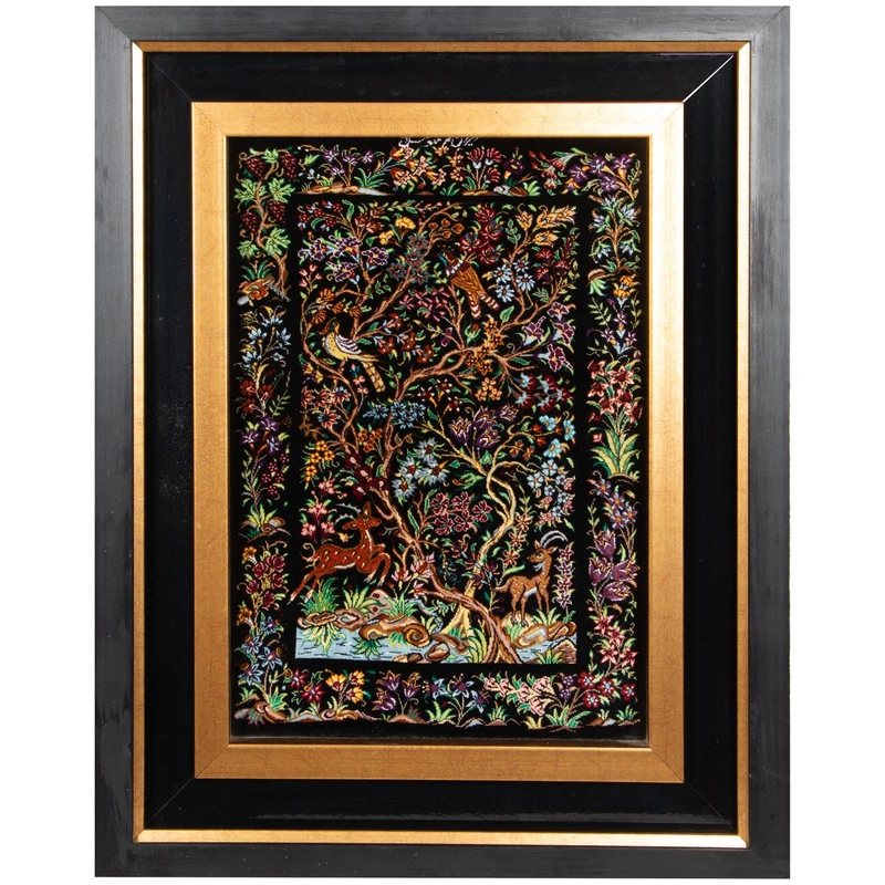 تابلو فرش دستباف سی پرشیا طرح درختی کد 904157