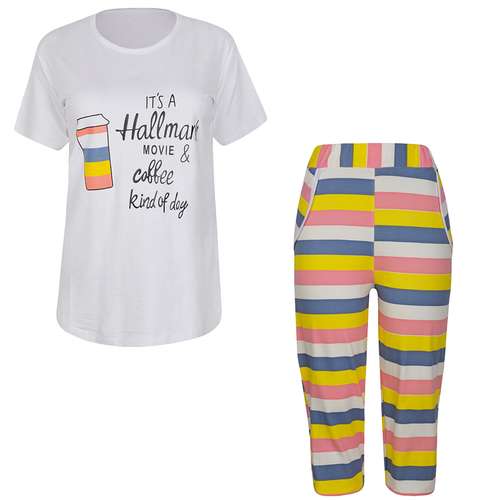 ست تی شرت و شلوارک زنانه مدل 358042601