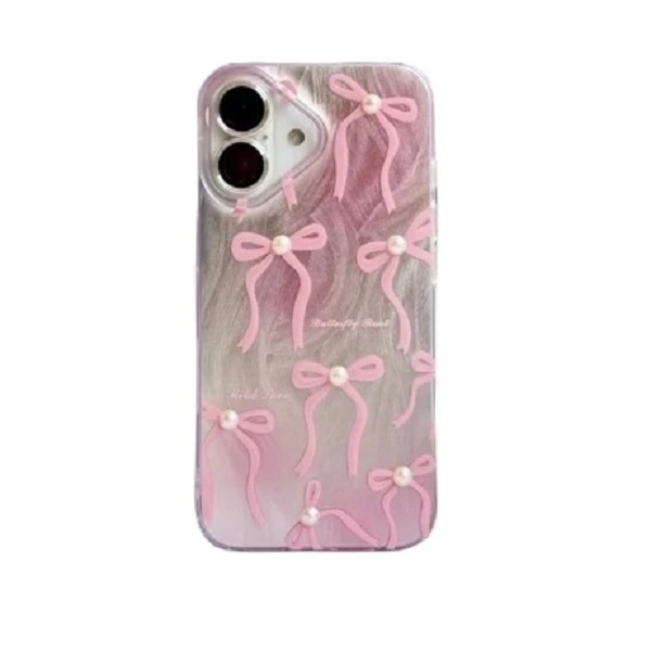 کاور طرح پاپیون مرواریدی مناسب برای گوشی موبایل اپل IPHONE 16