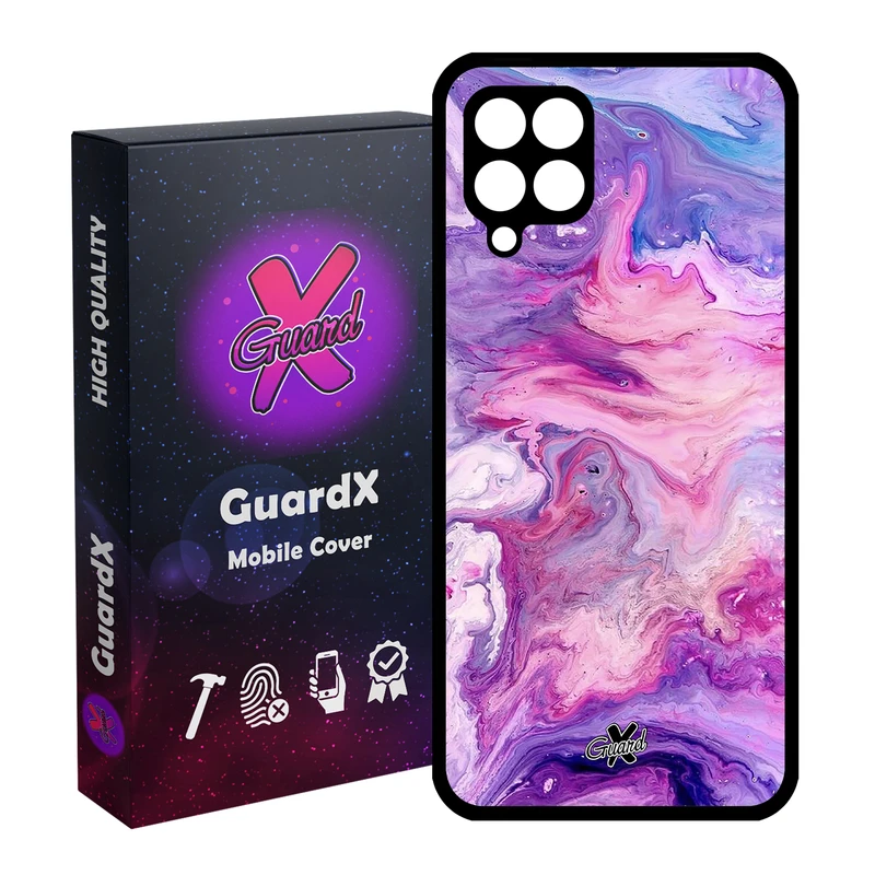 کاور گارد ایکس طرح ماربل مدل Glass10303 مناسب برای گوشی موبایل سامسونگ Galaxy A12