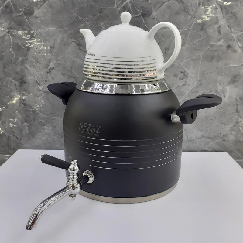 عکس شماره 10 : ست کتری و قوری نزاز مدل قالب ترک