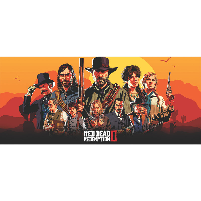 ماوس پد مخصوص بازی مدل red dead redemption 2