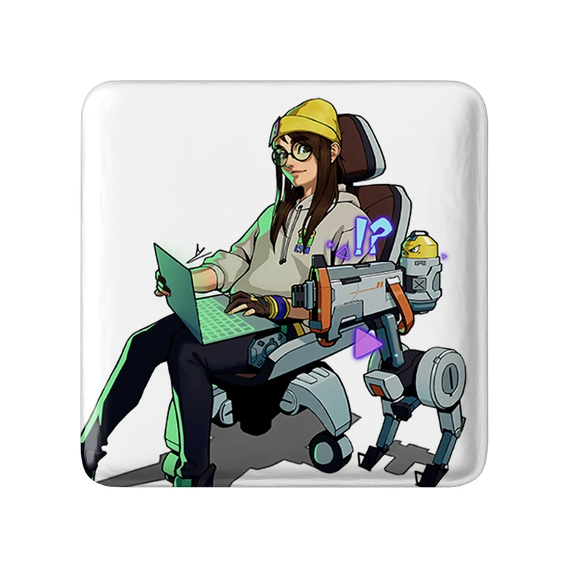 مگنت خندالو طرح بازی ولورانت (Valorant) مدل مربعی کد 33089