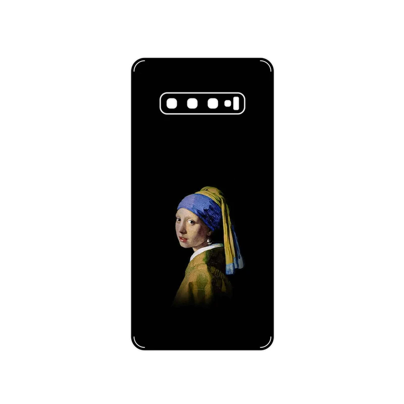 برچسب پوششی ماهوت مدل Girl with a Pearl Earring of Vermeer مناسب برای گوشی موبایل سامسونگ Galaxy S10 Plus