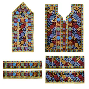 پارچه سوزن دوزی مدل GLD-3027 مجموعه 6 عددی