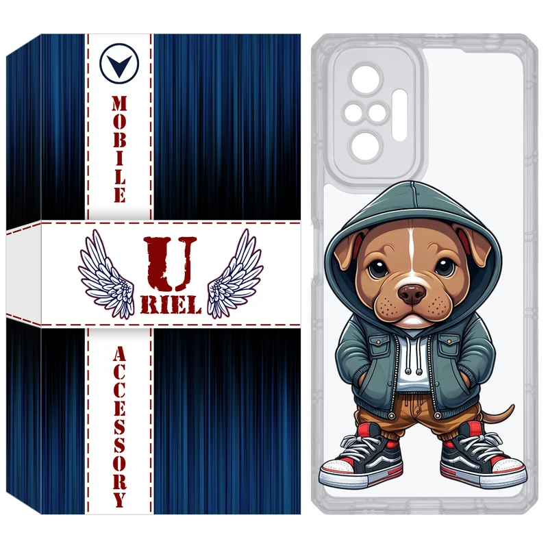 کاور یوریل مدل Clear کد 66 طرح سگ مناسب برای گوشی موبایل شیائومی Redmi Note 10 Pro / Note 10 Pro Max