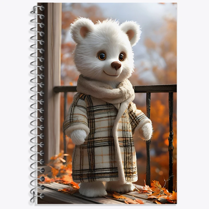 دفتر نت موسیقی 50 برگ خندالو طرح خرس بامزه کد F7237