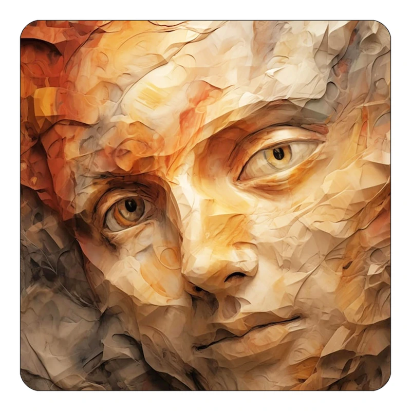 مگنت کاکتی طرح نقاشی رنگ روغن مدل mp69517