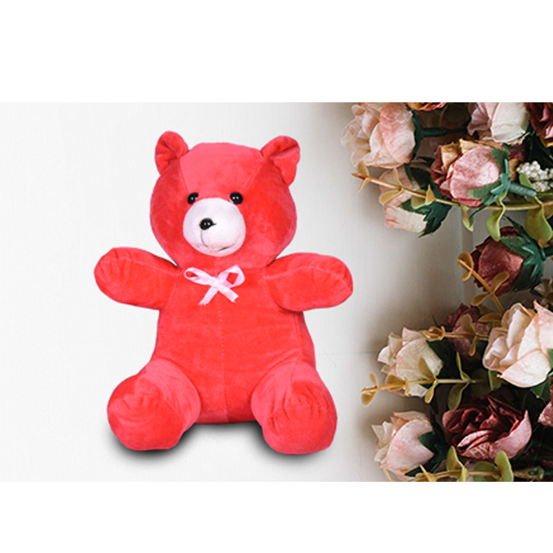 عروسک طرح خرس پاپیونی ارتفاع 25 سانتی متر