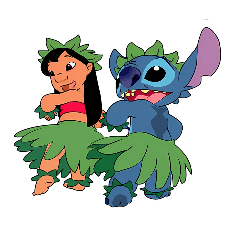 استیکر پارچه و لباس پاد آفرین مدل کارتونی استیچ کیوت بامزه کد S3918