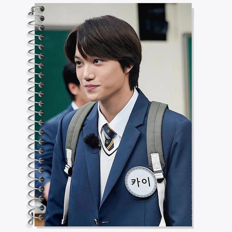 دفتر زبان 50 برگ خندالو مدل دو خط طرح کای گروه اکسو EXO کد 16813