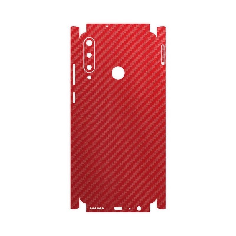 برچسب پوششی ماهوت مدل Red-Fiber-FullSkin مناسب برای گوشی موبایل هوآوی Y6P