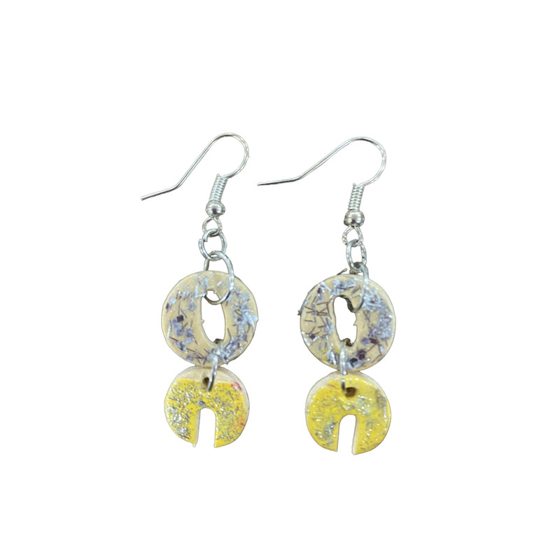 گوشواره دخترانه مدل چوبی