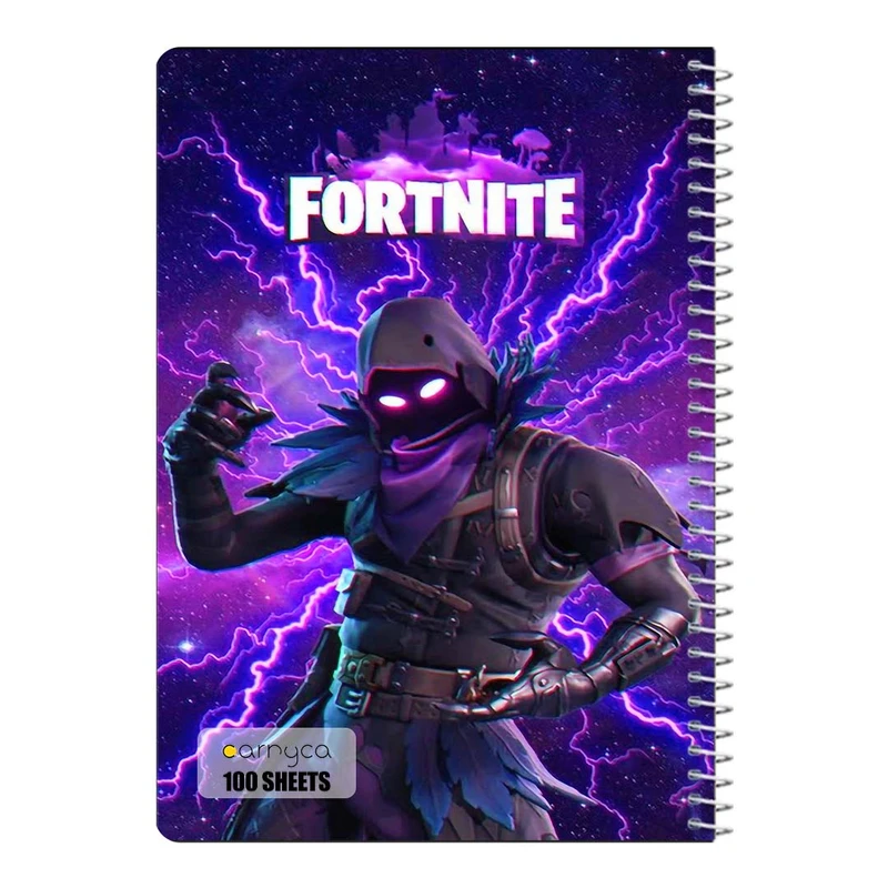 دفتر مشق 100 برگ سیمی کارنیکا طرح فورتنایت Fortnite کد 64767