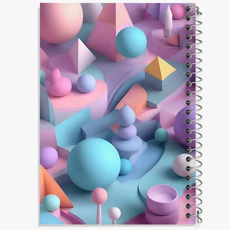 دفتر شطرنجی 50 برگ خندالو طرح پترن فانتزی کد N4935