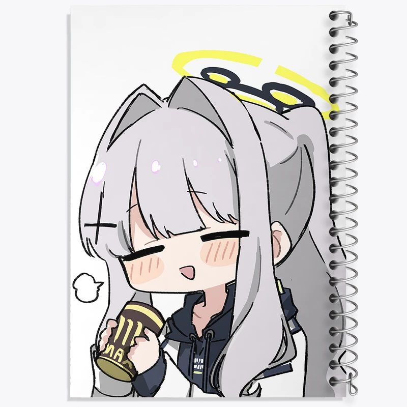 دفتر نت موسیقی 50 برگ خندالو مدل بازی آرشیو آبی (Blue Archive) کد 34383