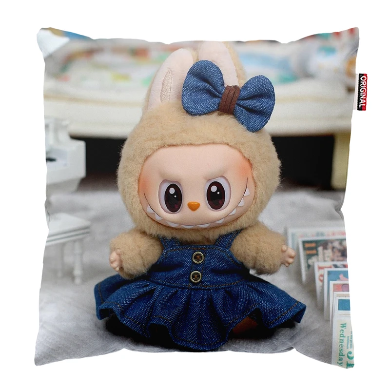 کوسن پاد آفرین مدل عروسک لبوبو کد PK301810 سایز 30*30 سانتی متر