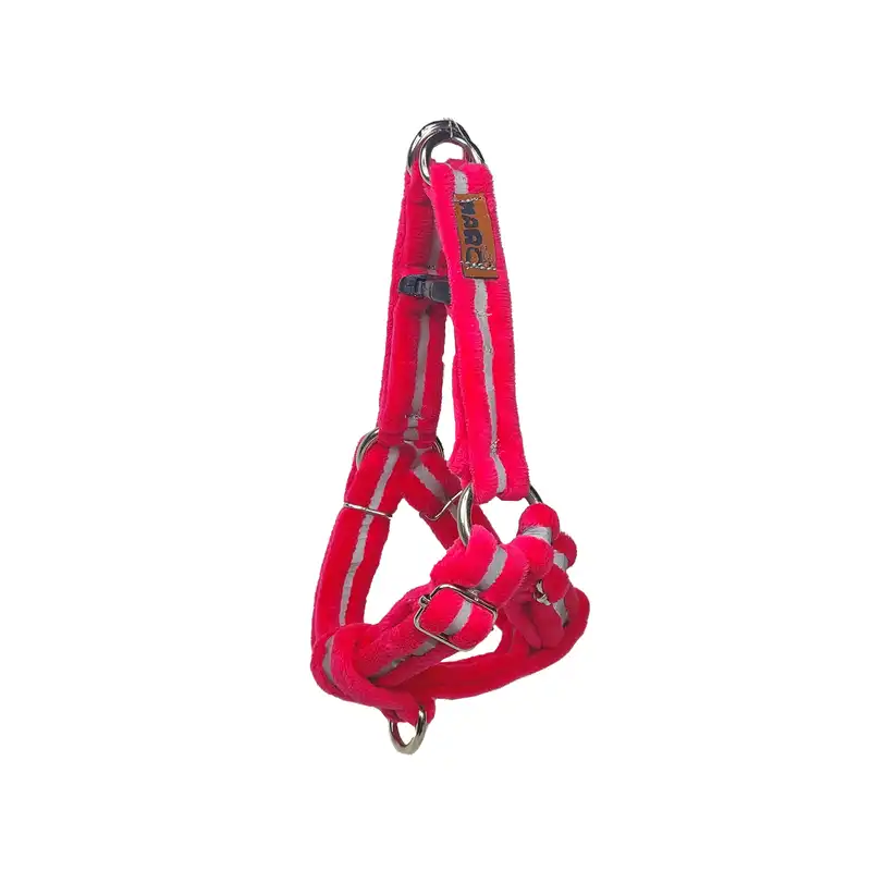 قلاده و بند قلاده سگ و گربه مدل مخملی کد s07