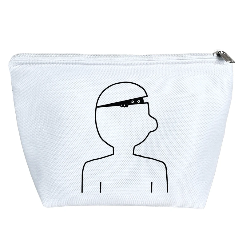 کیف لوازم آرایش دخترانه خندالو مدل انسان درون کد 6804