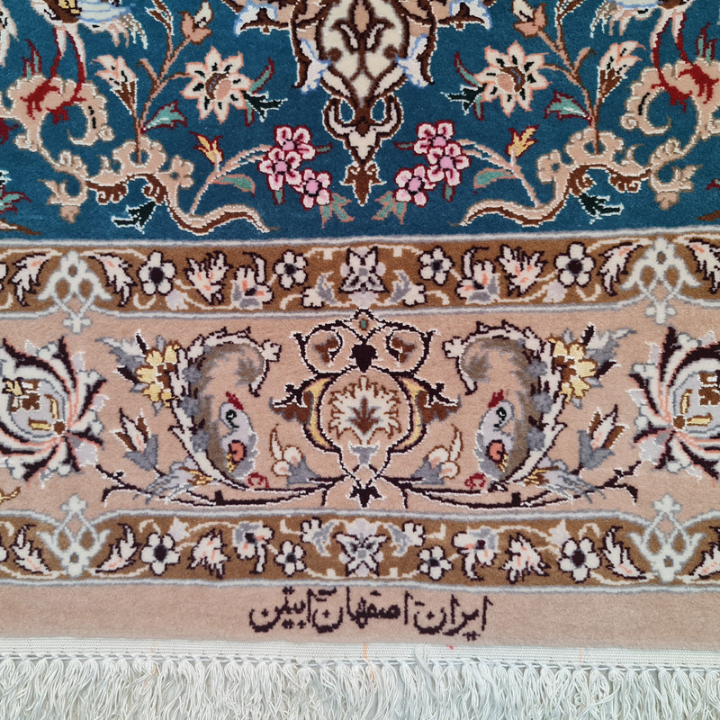 فرش دستبافت دو متری اصفهان آبتین کد 851