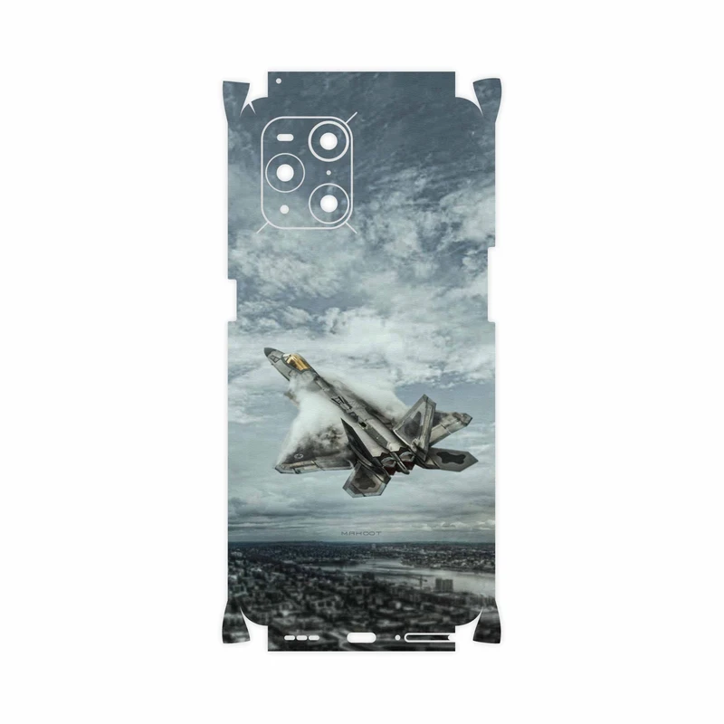برچسب پوششی ماهوت مدل F-22-Raptor-FullSkin مناسب برای گوشی موبایل اپو Find X3 Pro