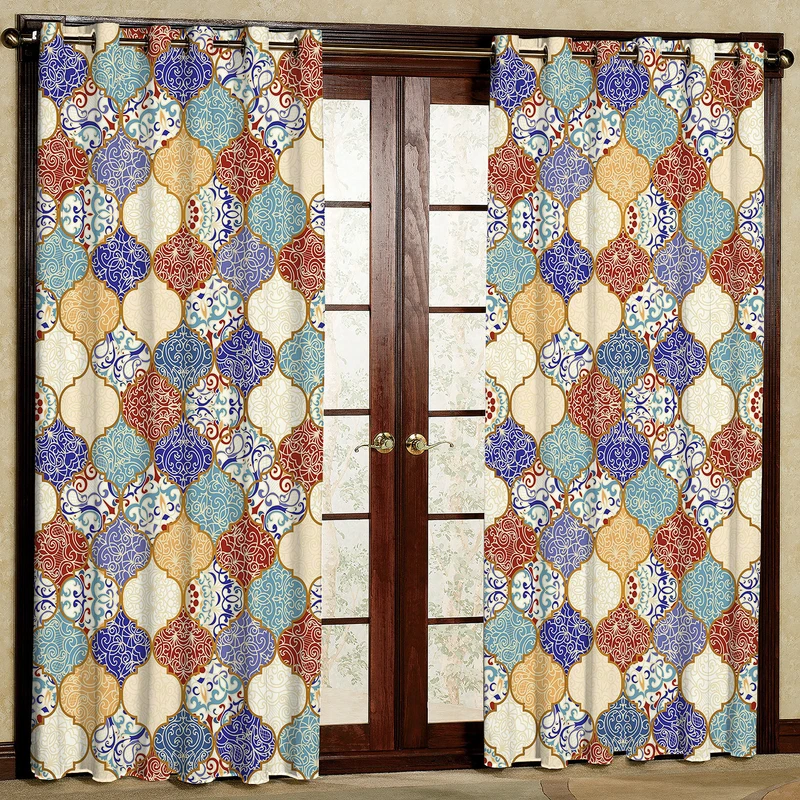 پرده مدل مخمل پانچی کد 1389T2 سایز 200x140 سانتی متر