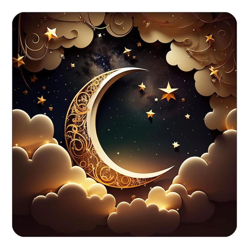 مگنت کاکتی طرح ماه و ستاره مدل mp52157