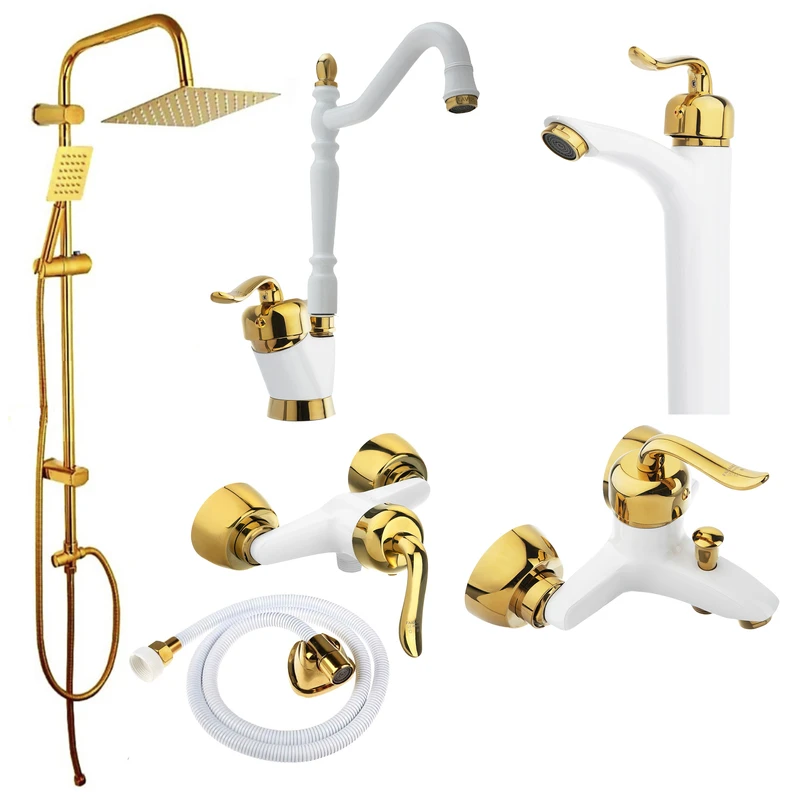 ست شیرآلات فراست پویا مدل قاجاری پایه بلند مجموعه 6 عددی