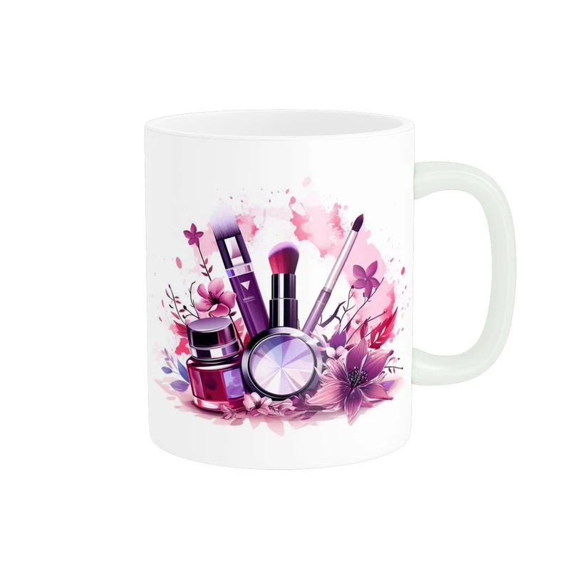 ماگ پاد آفرین مدل طرح لوازم آرایشی کارتونی فانتزی کد  557