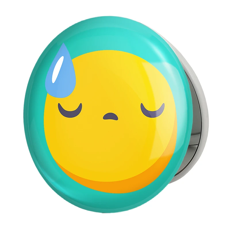 آینه جیبی خندالو طرح ایموجی Emoji مدل تاشو کد 5380 