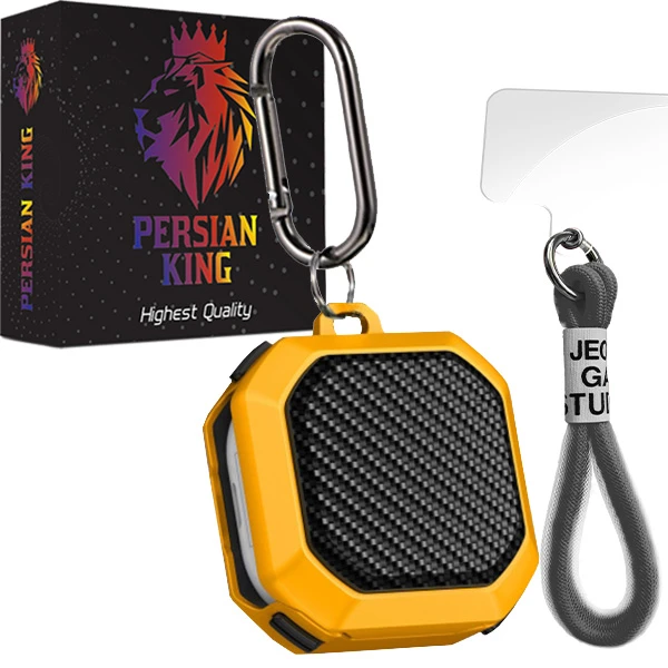 کاور پرشین کینگ مدل CB-Egg22 مناسب برای کیس هدفون سامسونگ Galaxy Buds Live / Buds Pro / Buds 2 / Buds 2 Pro به همراه بند آویز