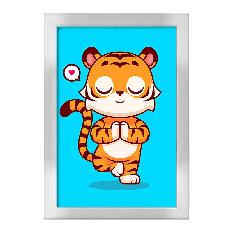 تابلو خندالو طرح حیوانات بامزه ببر کد 29448