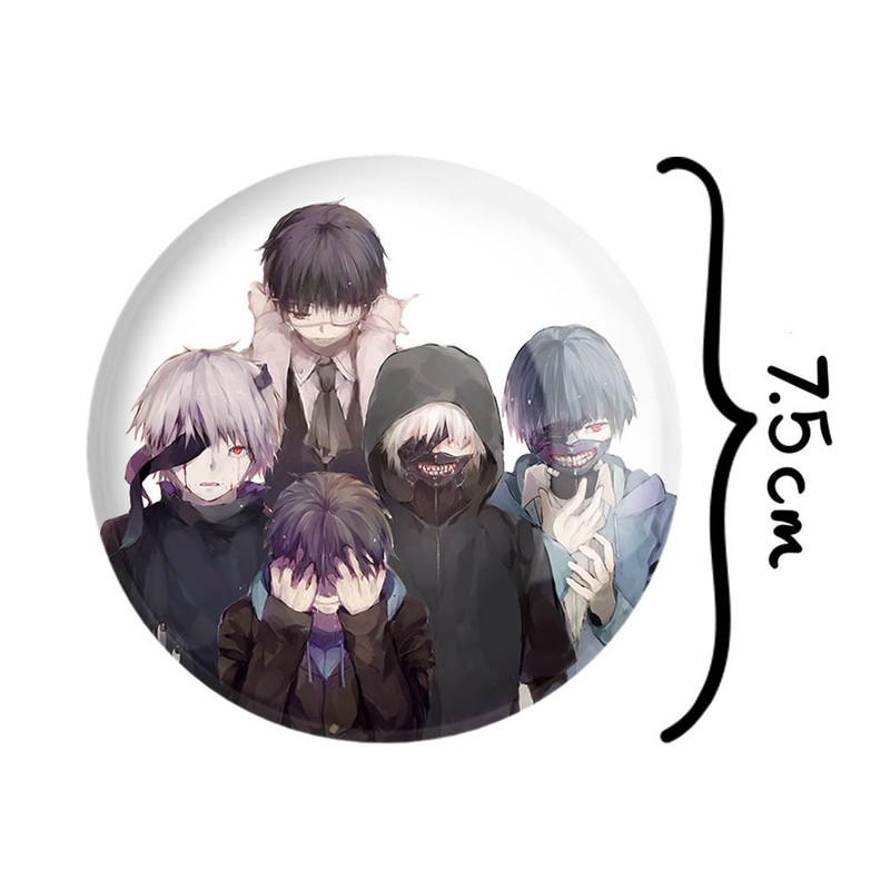 آینه جیبی خندالو مدل کانکی کن انیمه توکیو غول Tokyo Ghoul  کد 11902