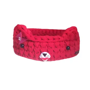 سبد قلاب بافی تریکو مدل گربه