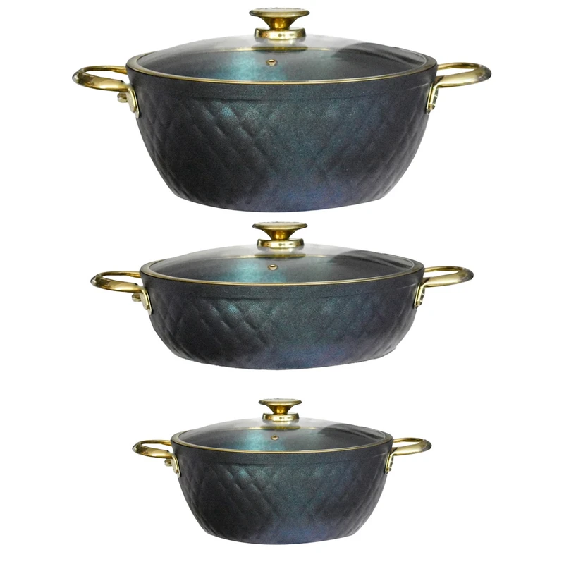 سرویس قابلمه آلومینیومی 6 پارچه ویوالدی مدل LIDYA