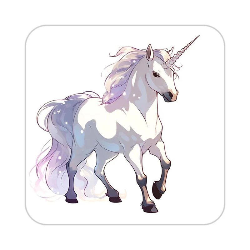 زیر لیوانی کاکتی طرح اسب تک شاخ و یونیکورن مدل mp32451