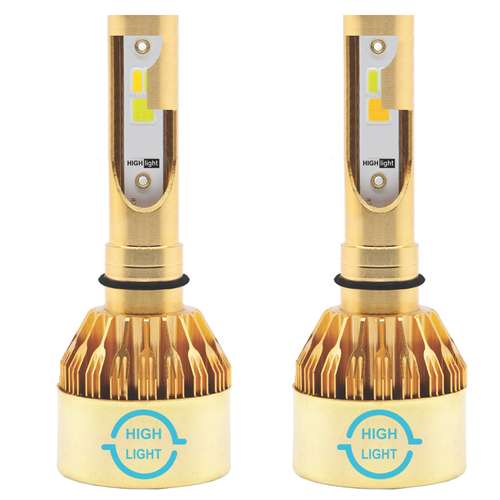 لامپ هدلایت خودرو مدل D9+H4 سه رنگ بسته 2 عددی