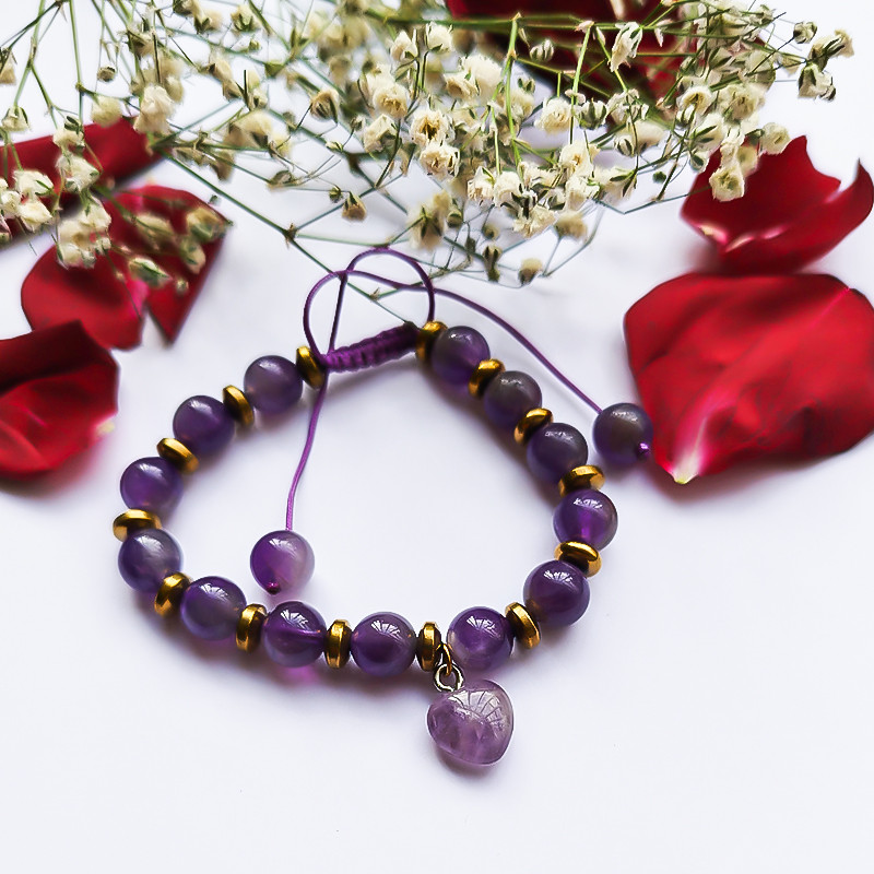 دستبند زنانه مدل آمیتیستان دستبند زنانه مدل آمیتیستان