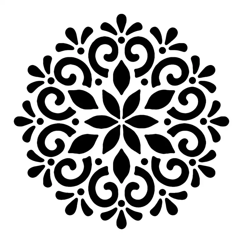 شابلون باتیس آرت طرح تذهیب کد 50-535