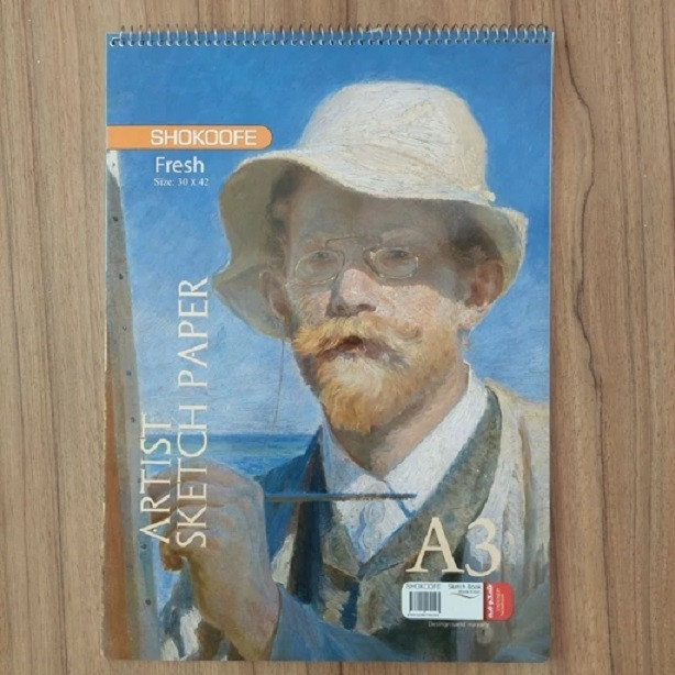 دفتر طراحی 50 برگ شکوفه کد 03