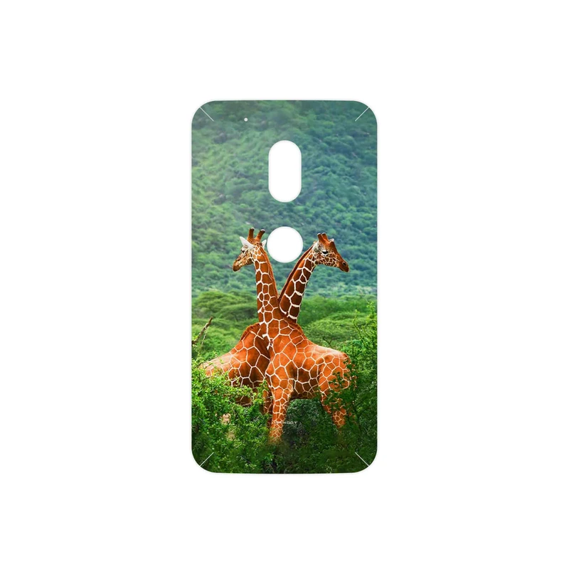 برچسب پوششی ماهوت مدل Giraffe مناسب برای گوشی موبایل موتورولا Moto G4 Play