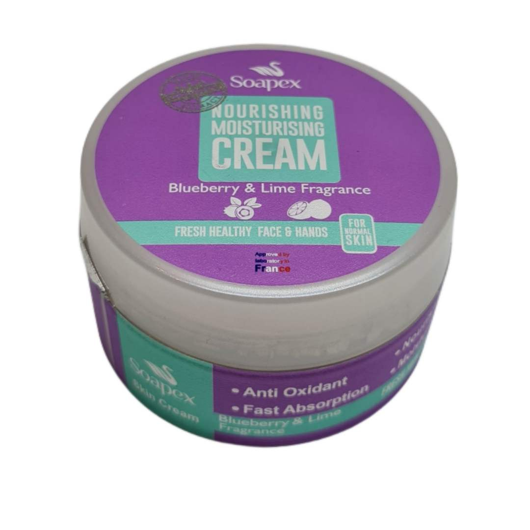 کرم مرطوب کننده و آبرسان دست و صورت سوپکس مدل blueberry lime مناسب انواع پوست حجم 90 میلی لیتر